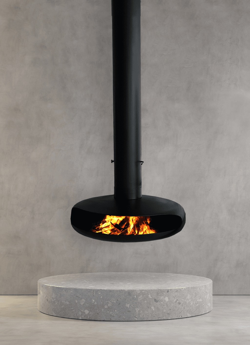 Chimenea colgante Hiper Deco CH1 Oval Sky — vista principal, Hiper Deco