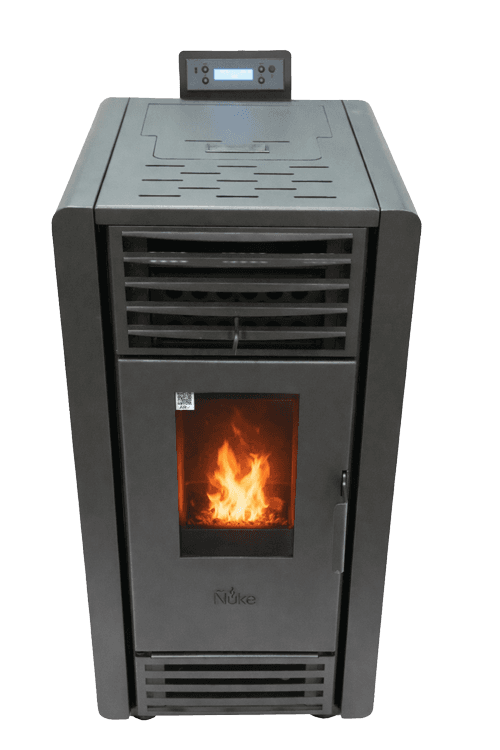 Estufa a pellet Ñuke Cóndor 6 kW, imagen oficial del fabricante