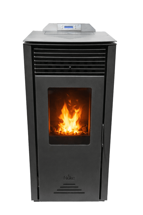 Estufa a pellet Ñuke Cóndor 9 kW, imagen oficial del fabricante