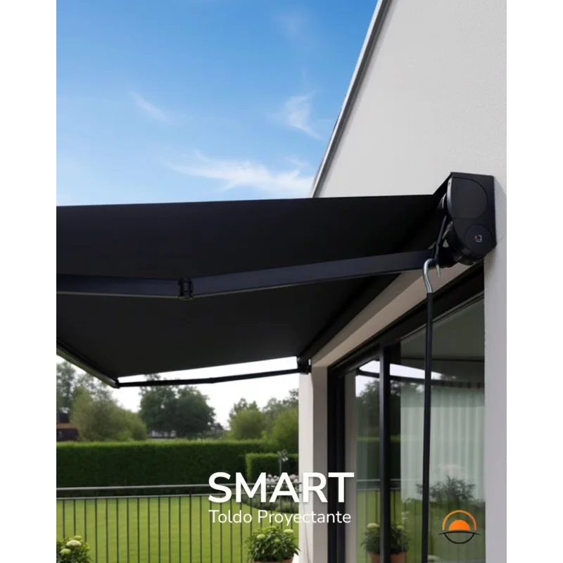Toldo proyectante para galería