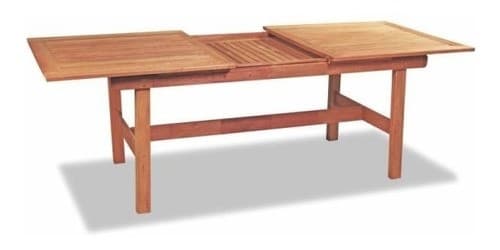 Mesa Ecomadera Eucaliptus Jardín Exterior Urugua-í Max Extensible 1.80 A 2.55