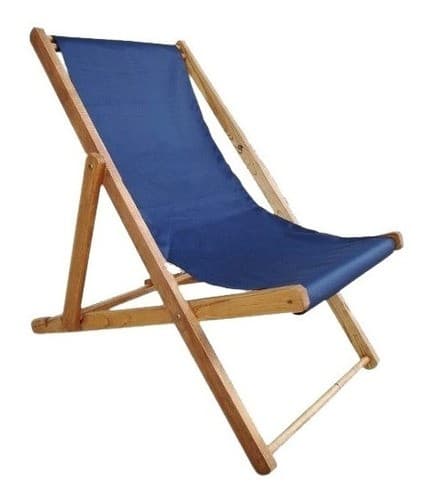 Reposera De Madera Y Lona Chica Iberá Plegable