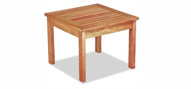 Mesa Baja Ecomadera Iberá De Madera Eucaliptus Para Exterior