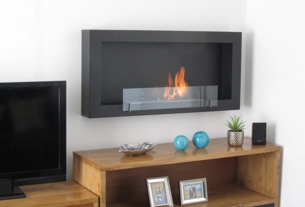 Estufa de Bioetanol BIOHOGAR Noruega XL - De pared 1.20 X 0.58 c/ vidrio