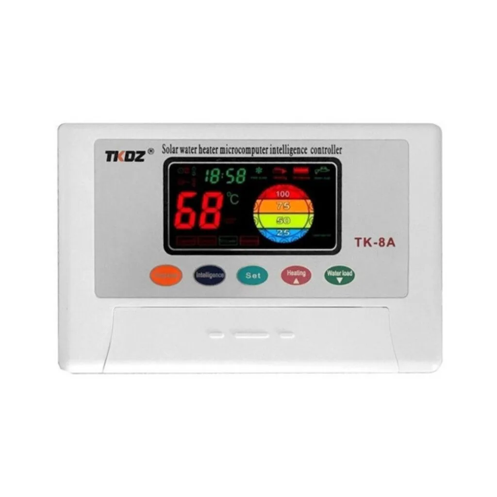 CONTROLADOR INTELIGENTE TK-8A c/ válvula selenoide y sensor p/ Termotanque Solar