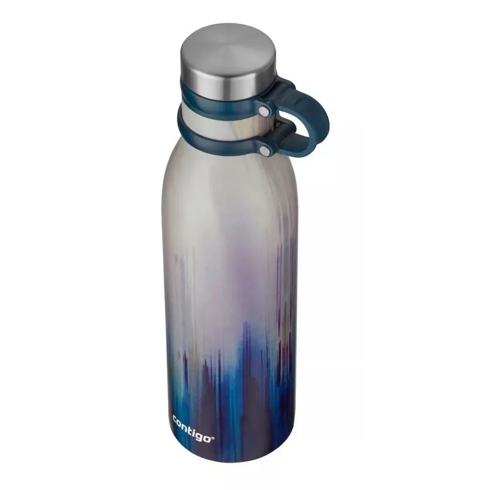 Botella Térmica CONTIGO MATTERHORN COUTURE 591 ML MERLOT AIRBRUSH c/ azul 2133332