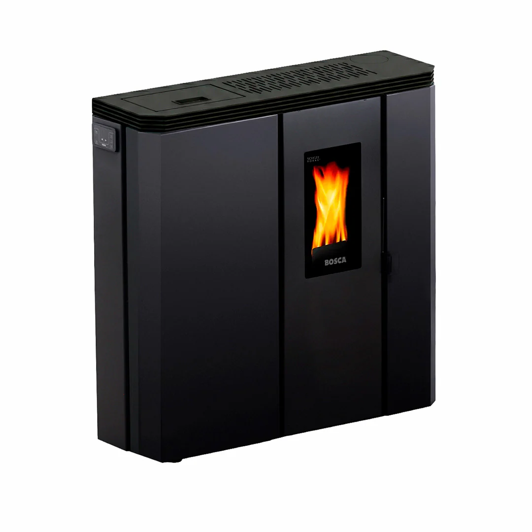 Calefactor Bosca a pellet FIT+ Black Vision Charcoal — detalle 2 | Mi Casa Mi Lugar