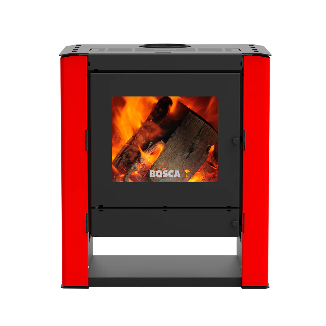 Calefactor a leña Gold 500 Rojo — vista principal | Mi Casa Mi Lugar