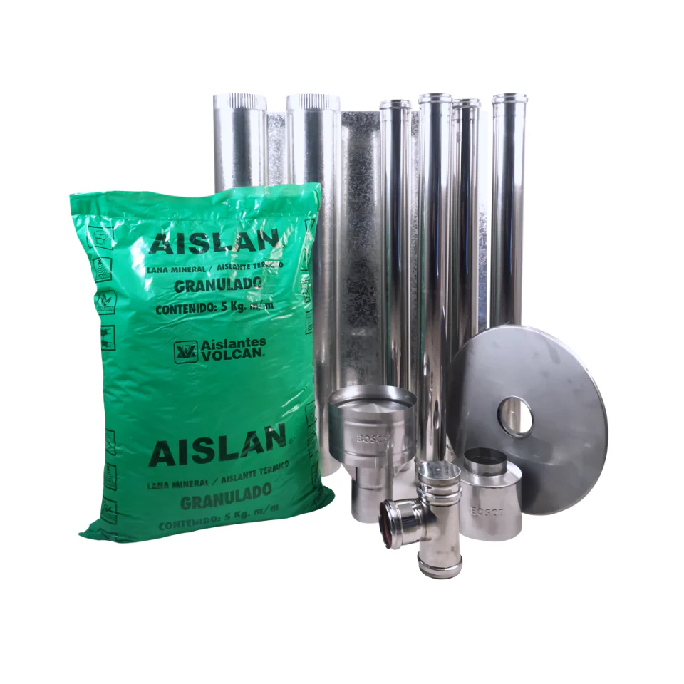 Kit de instalación Bosca pellet vertical interior de 80 mm x 4 m