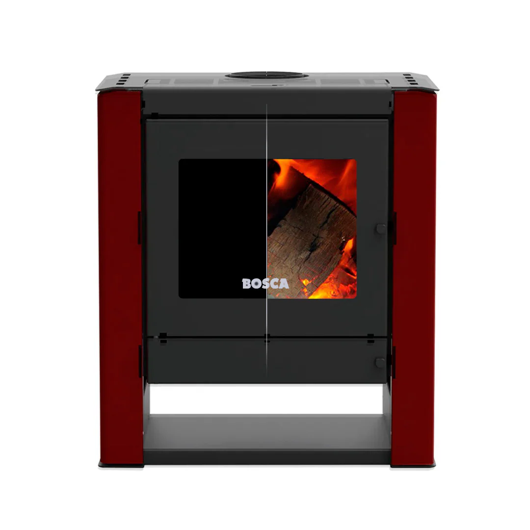 Calefactor a leña Gold 500 Black Vision Burdeo — vista principal | Mi Casa Mi Lugar