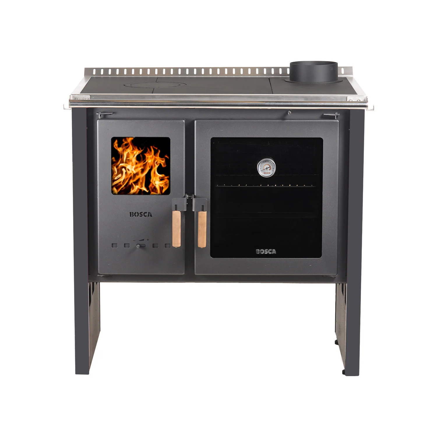 Cocina a Leña Bosca Hestia 90 Charcoal — vista principal | Mi Casa Mi Lugar