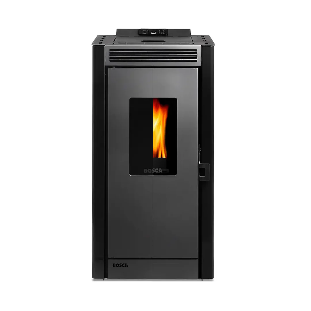 Calefactor a Pellet Black Vision Negro 9,1 kW — vista principal | Mi Casa Mi Lugar