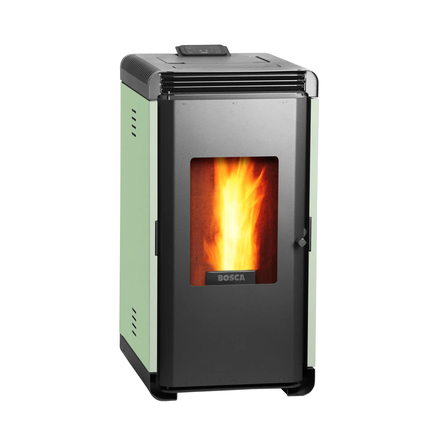 Calefactor a Pellet Hera+ Verde — vista principal | Mi Casa Mi Lugar