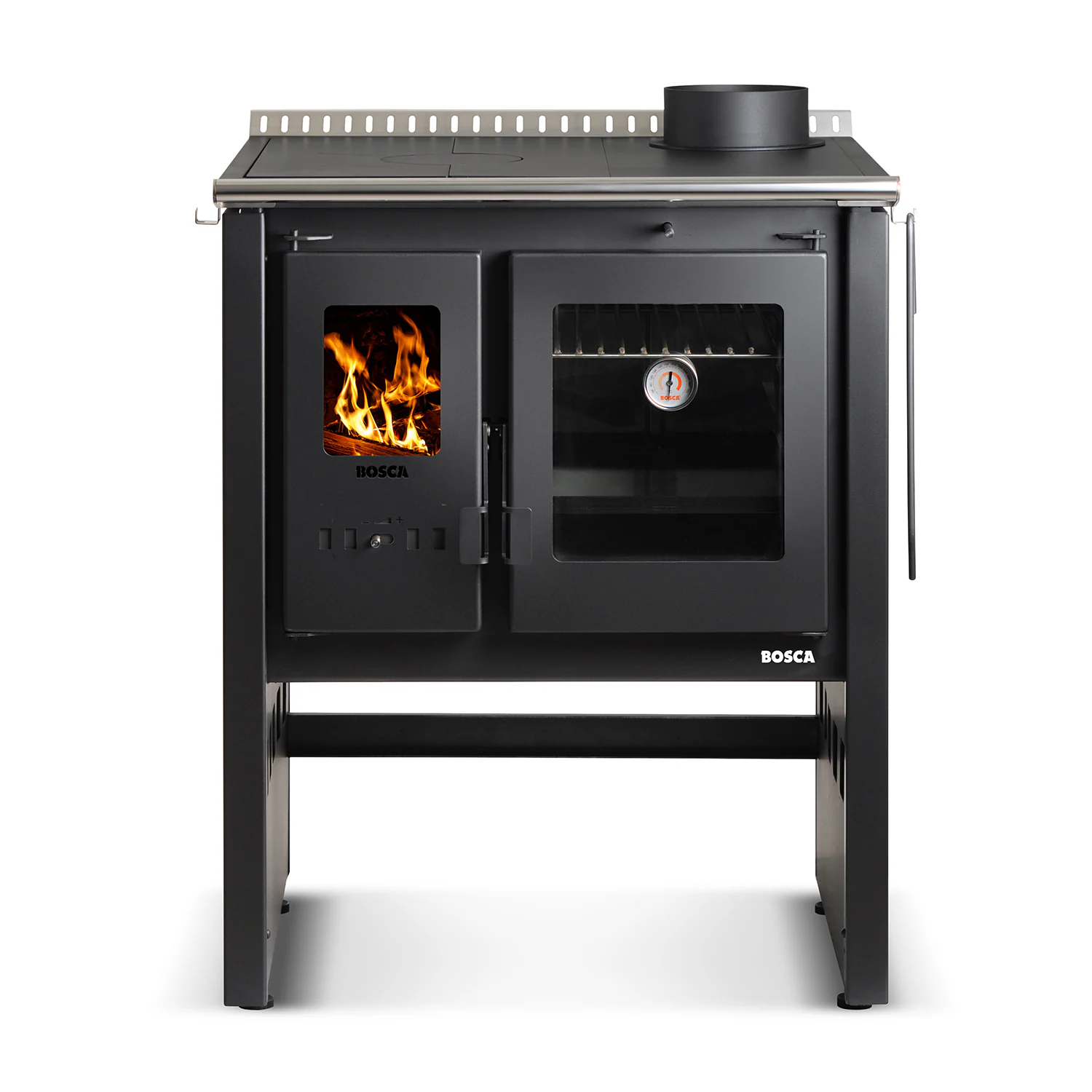 Cocina a Leña Bosca Ares 70 Charcoal — vista principal | Mi Casa Mi Lugar