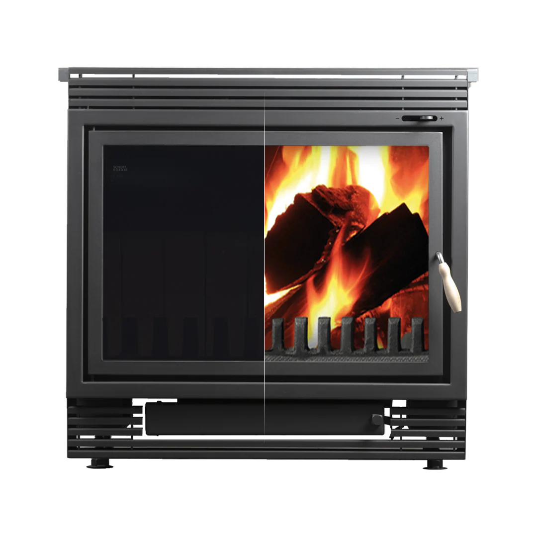 Insertable a leña Bosca 650 Black Vision