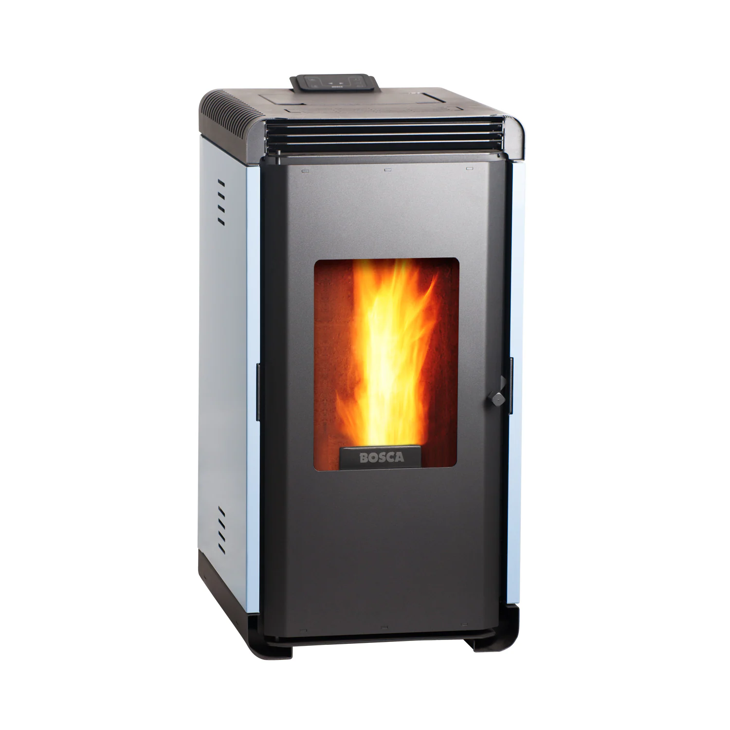 Calefactor a Pellet Hera+ Azul — vista principal | Mi Casa Mi Lugar