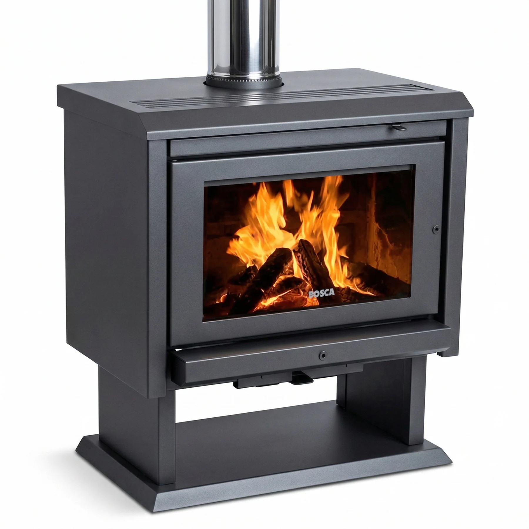 Calefactor a leña Gold 800 Charcoal — vista principal | Mi Casa Mi Lugar