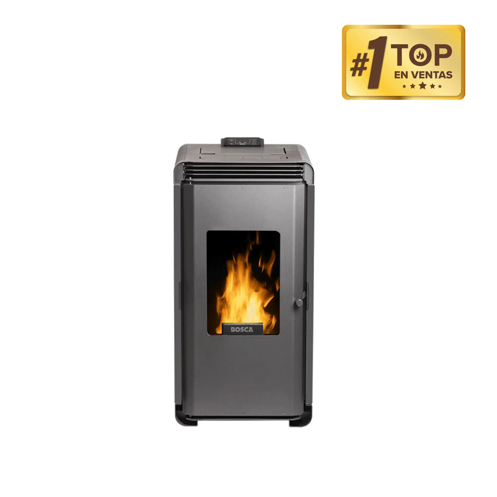 Calefactor a pellet Hera+ Charcoal — vista principal | Mi Casa Mi Lugar