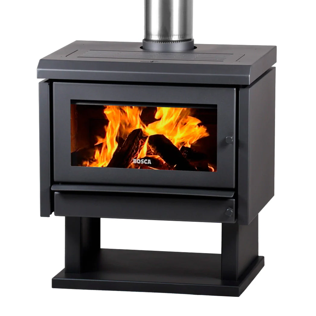 Calefactor a leña Gold Wide Charcoal — vista principal | Mi Casa Mi Lugar