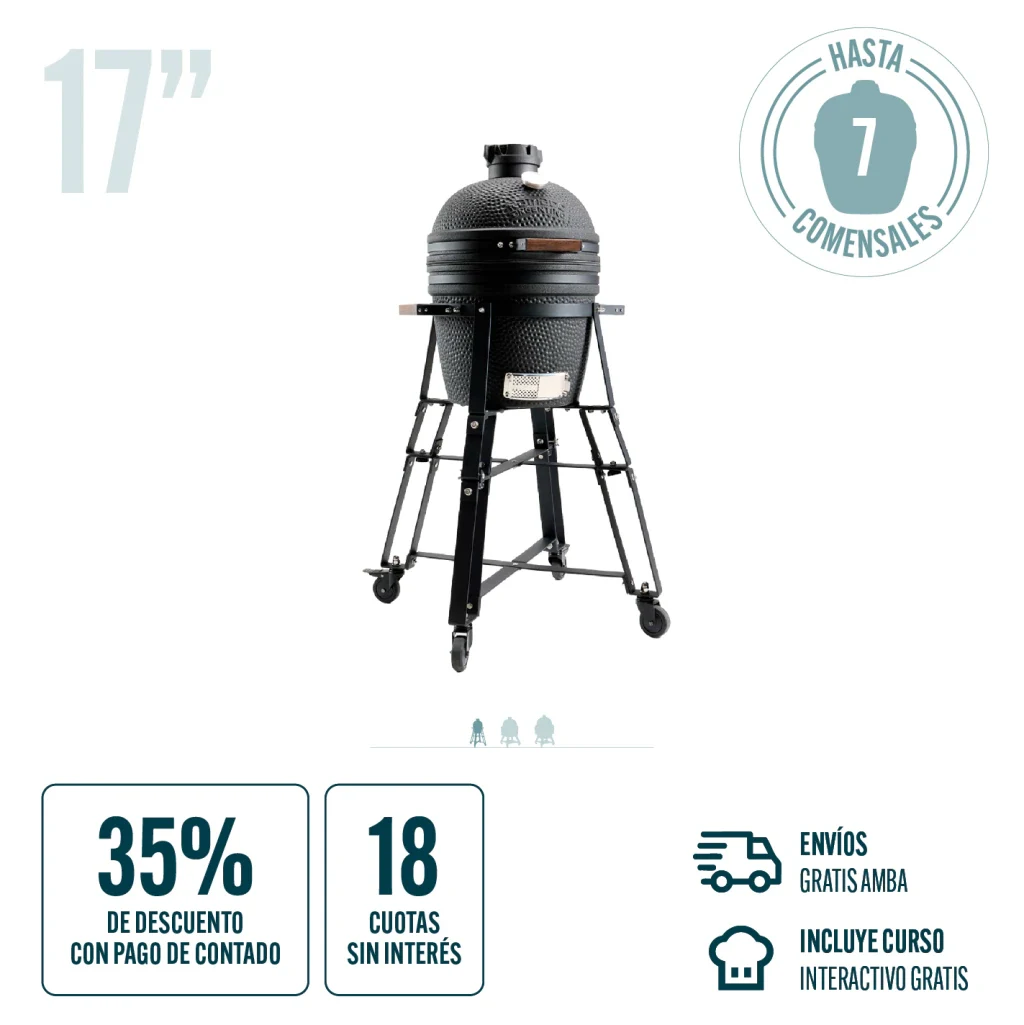 Mini Kamado Profesional 3.0 17" — vista principal oficial | Mi Casa Mi Lugar