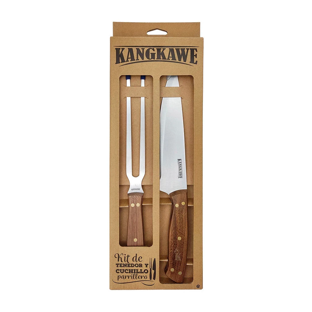 Set Tenedor + Cuchillo Parrillero Kangkawe — vista principal oficial | Mi Casa Mi Lugar