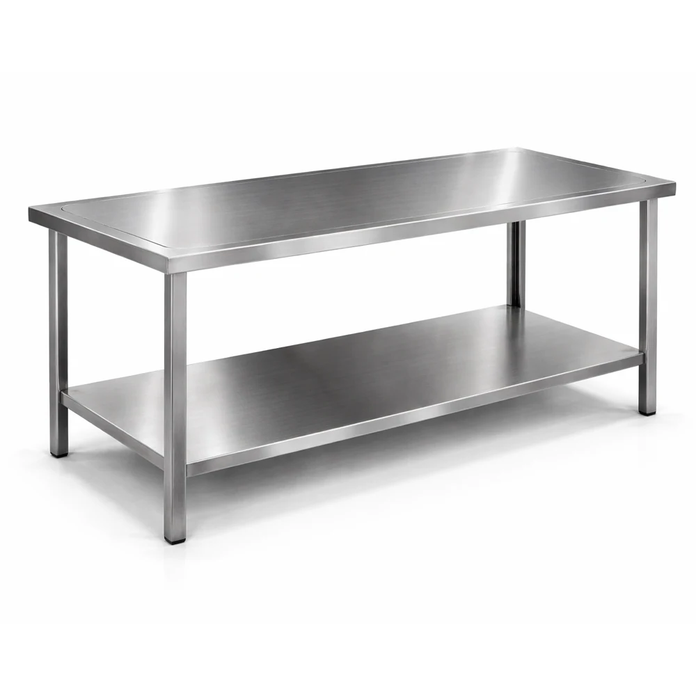Mesa de trabajo con base 120X60X90 AISI 430 Llanos — vista principal