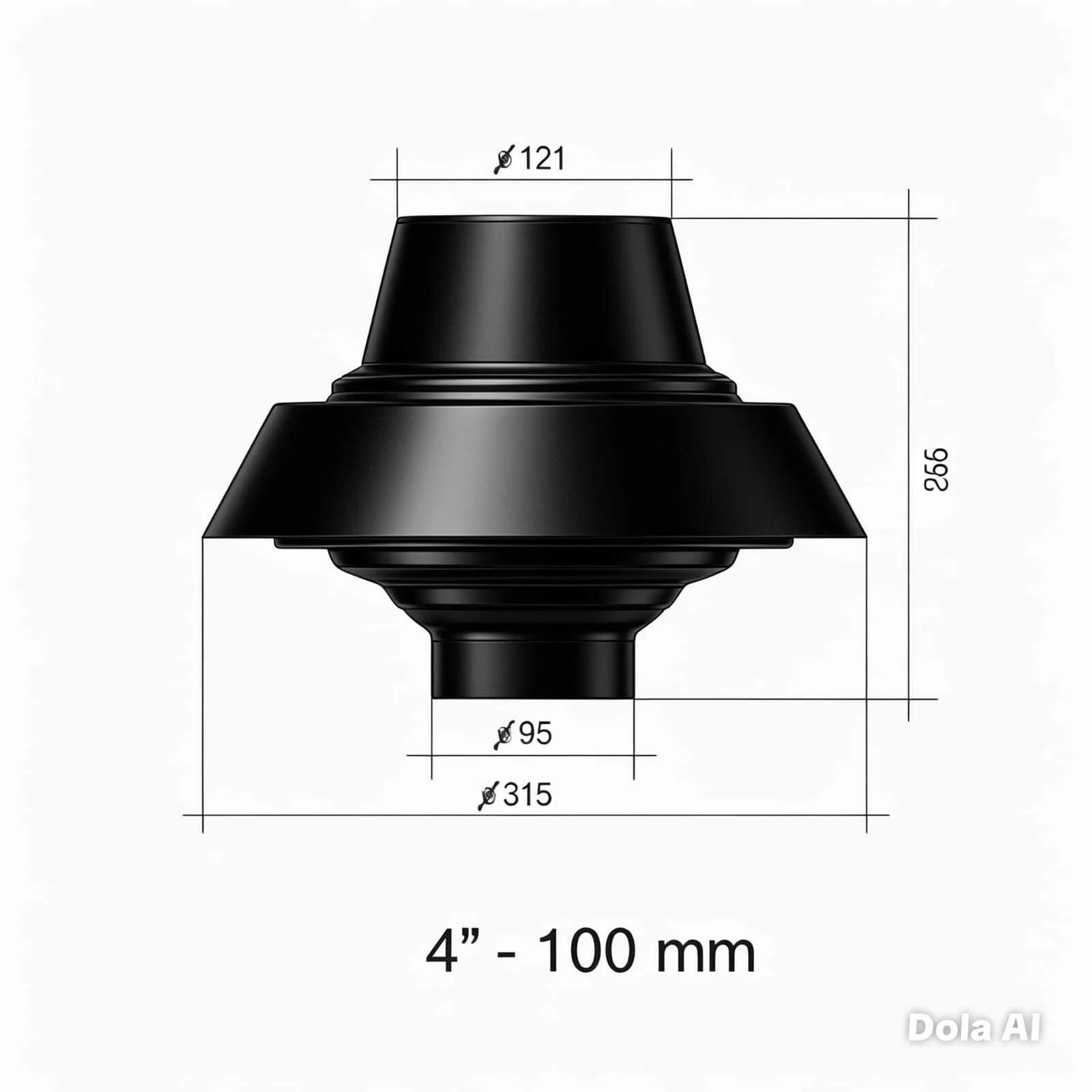 Extractor Llanos de aire Satelital 4 pulgadas