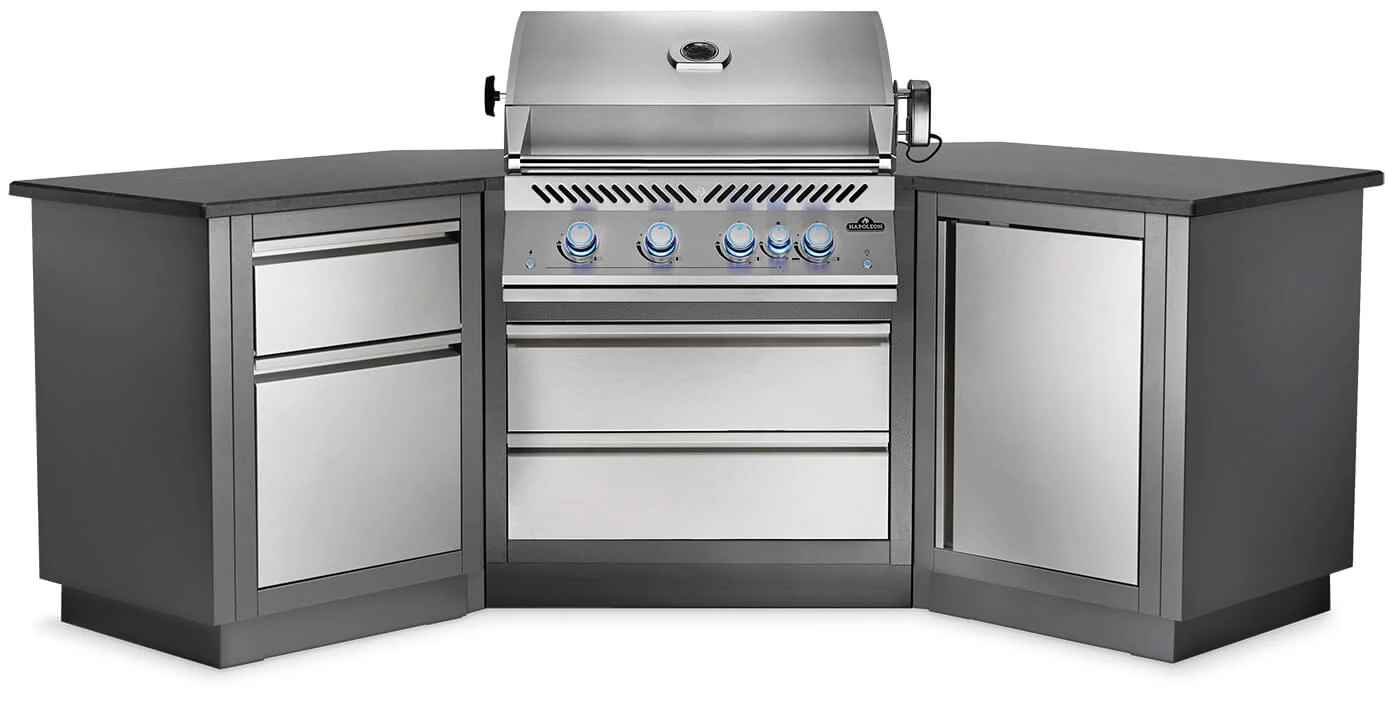 Cocina exterior Napoleon OASIS Serie 700 con BIG32 y quemador infrarrojo — vista principal oficial | Mi Casa Mi Lugar