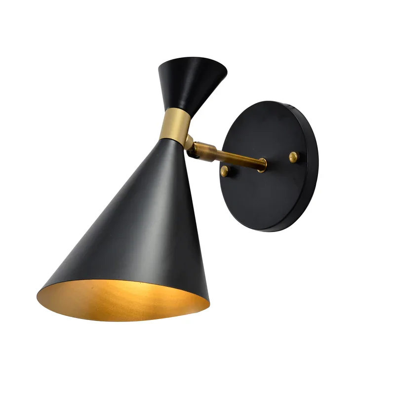 Beat Wall – Aplique de pared esmaltado negro E27 — vista principal | Mi Casa Mi Lugar