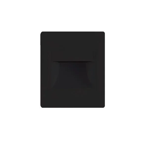 WEB – Empotrable de pared pvc LED 2W – Negro — vista principal | Mi Casa Mi Lugar
