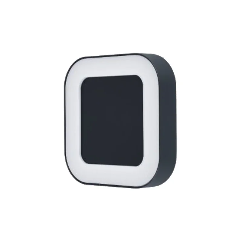 WILLY I – Aplique cuadrado LED 9W – Luz Cálida – Negro texturado — vista principal | Mi Casa Mi Lugar