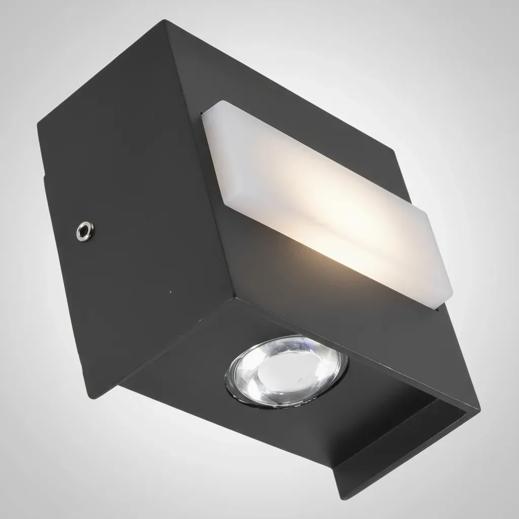LINO I – Aplique de aluminio rectangular LED 6W Negro — vista principal | Mi Casa Mi Lugar