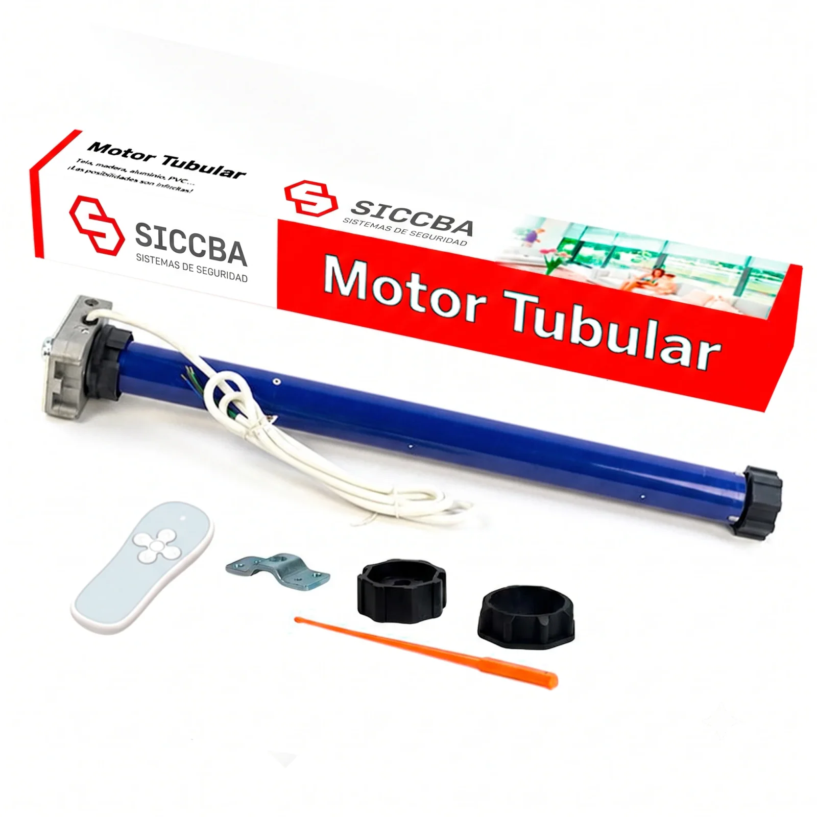 Motor Tubular 45Mm Radio Con Asistencia Manual Hasta 120Kg T 60 Vn 10 Siccba — Siccba