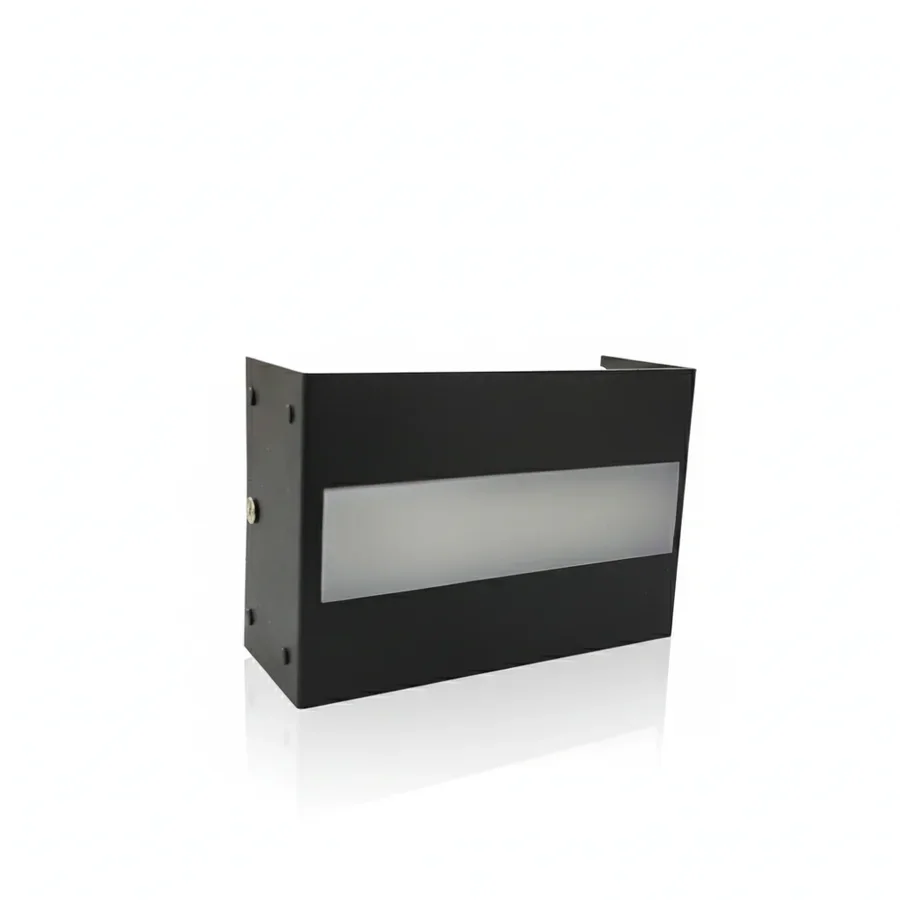 LINO II – Aplique de aluminio rectangular LED 12W Negro — vista principal | Mi Casa Mi Lugar