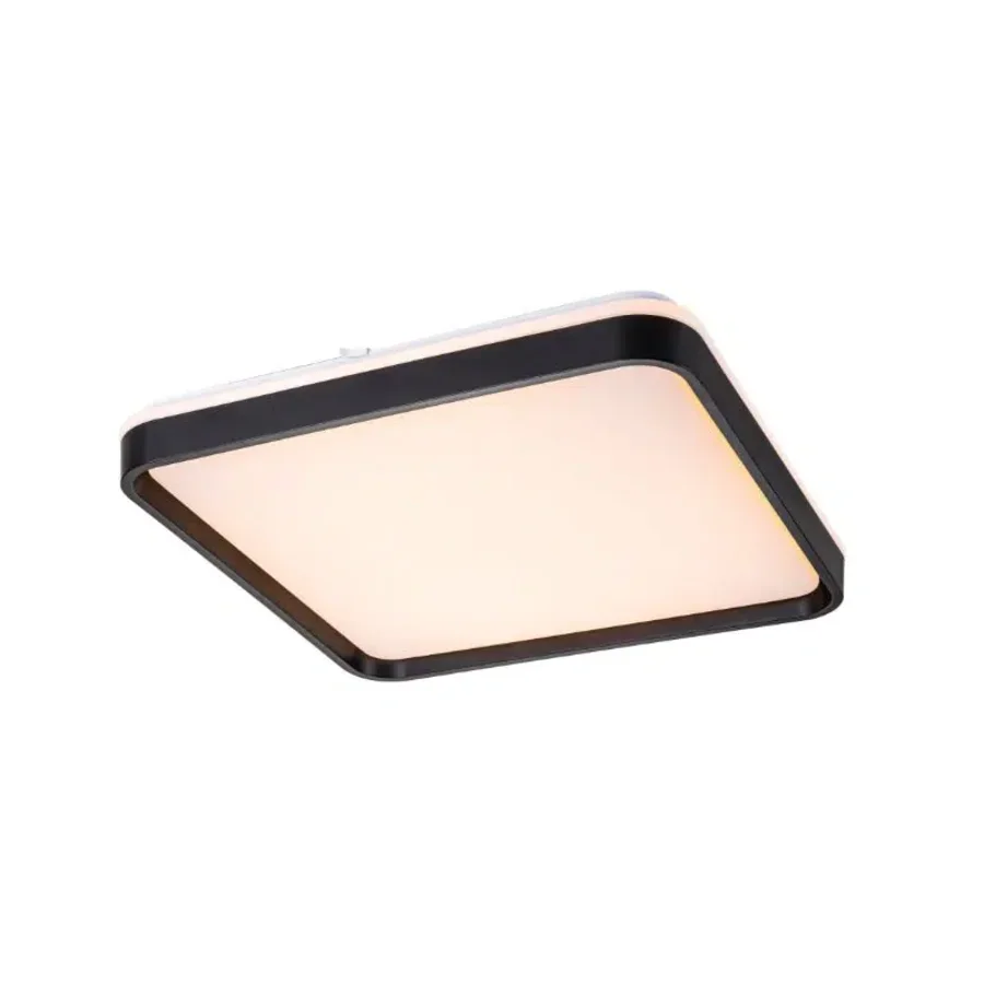 NIZA – Aplique LED cuadrado negro cálido 48W 50X — vista principal | Mi Casa Mi Lugar