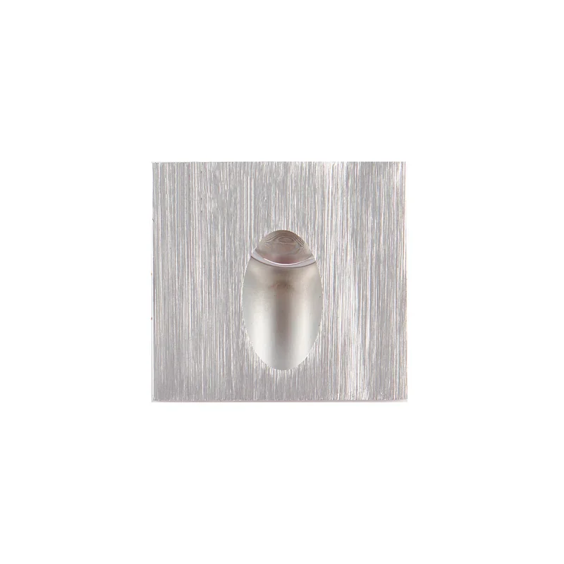 HARRY – Empotrable de pared LED 3W – Aluminio Pulido — vista principal | Mi Casa Mi Lugar