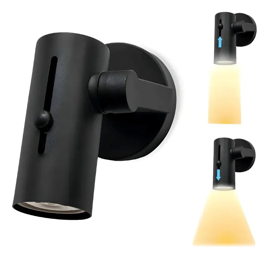 LAVY I – Aplique Luz GU10 Negro — vista principal | Mi Casa Mi Lugar