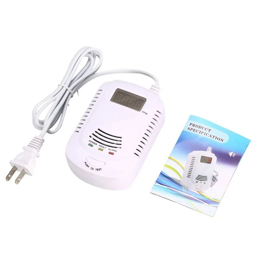 Detector Dual autónomo de Gas y Monóxido de Carbono LCD 220V — vista principal | Mi Casa Mi Lugar