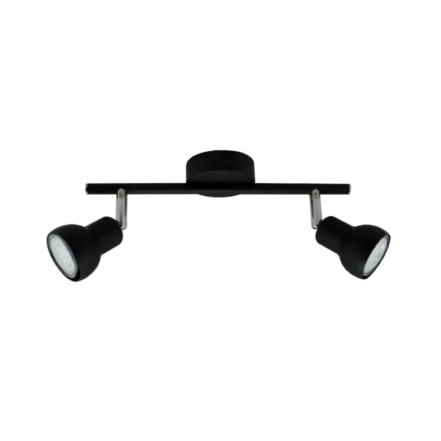 PEPPER II – Aplique 2 luces GU10 – Negro — vista principal | Mi Casa Mi Lugar