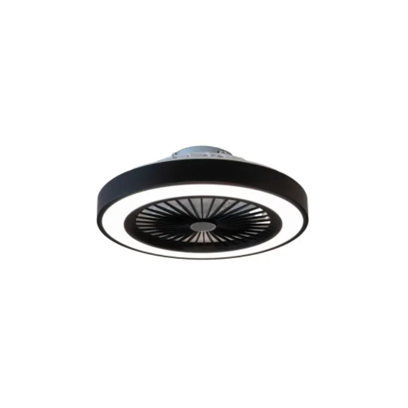 TRENEK – Ventilador LED 45W dimerizable smart negro 500 mm — vista principal | Mi Casa Mi Lugar