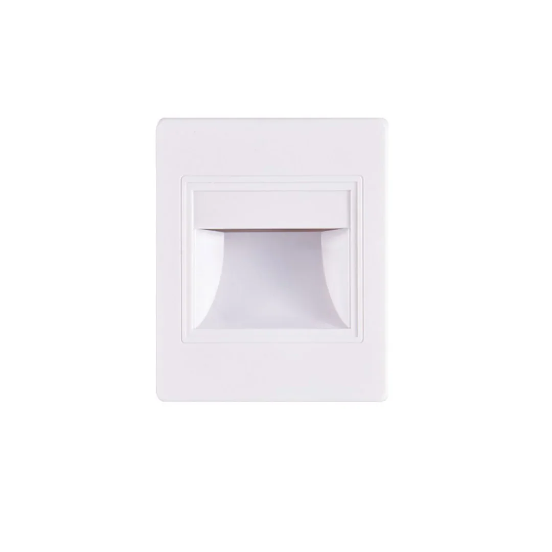 WEB – Empotrable de pared pvc LED 2W – Blanco — vista principal | Mi Casa Mi Lugar